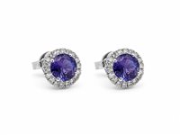 Pendientes Moraglione Mujer in Oro Tanzanite LNOB0138T